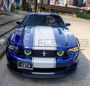 Ford Mustang Headlight Halo Kit - ORACLE Lighting - Red - `13-`14